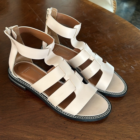 Light tan Givenchy gladiator sandals, EUC, size 40 - Picture 2 of 8